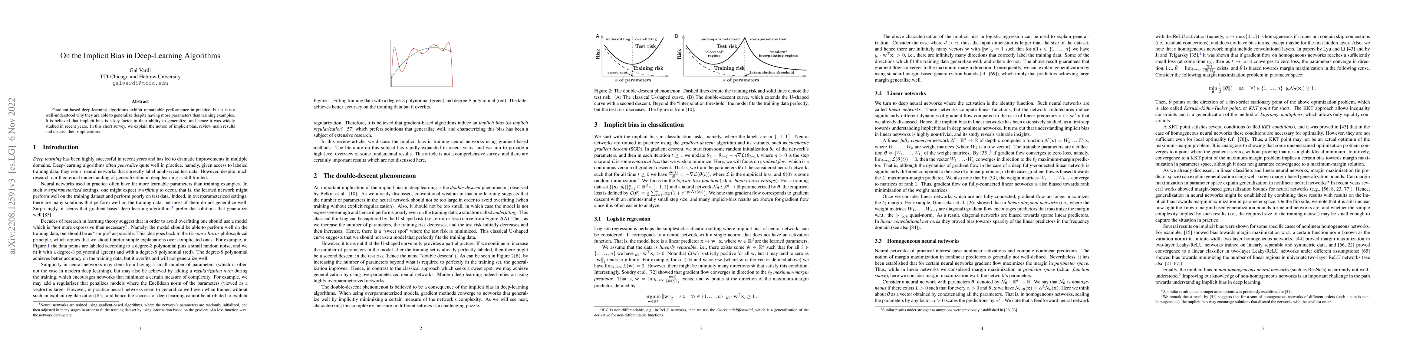 Thumbnail for On the Implicit Bias in Deep-Learning Algorithms