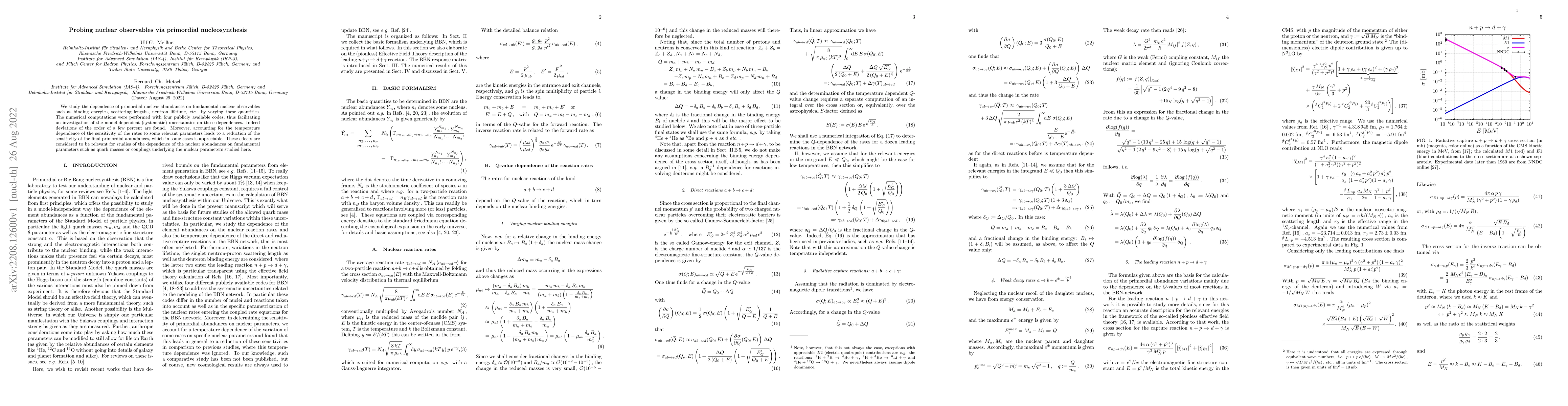 Thumbnail for Probing nuclear observables via primordial nucleosynthesis
