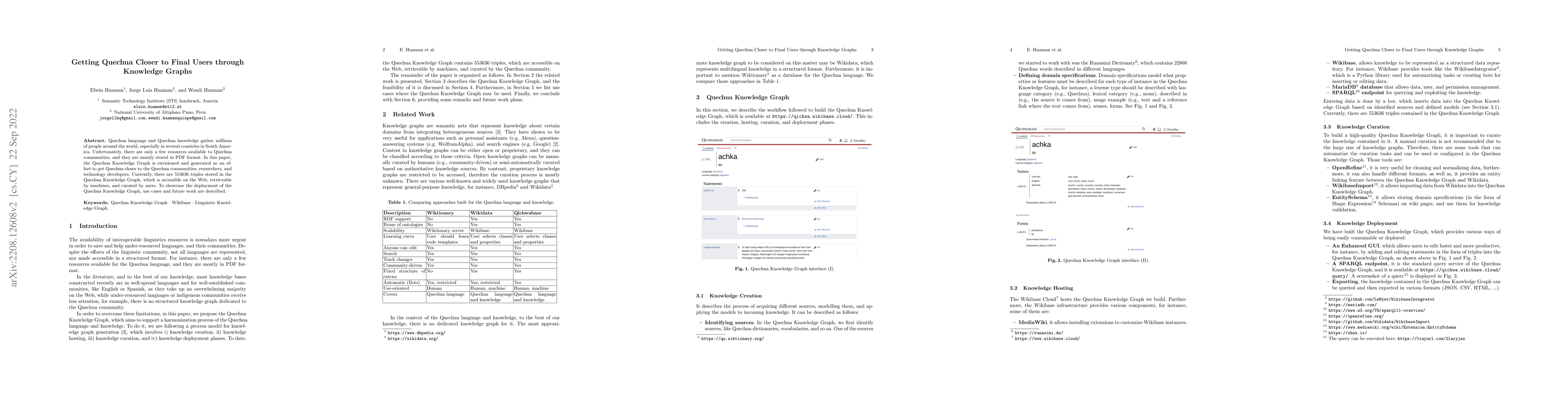 Thumbnail for Getting Quechua Closer to Final Users through Knowledge Graphs
