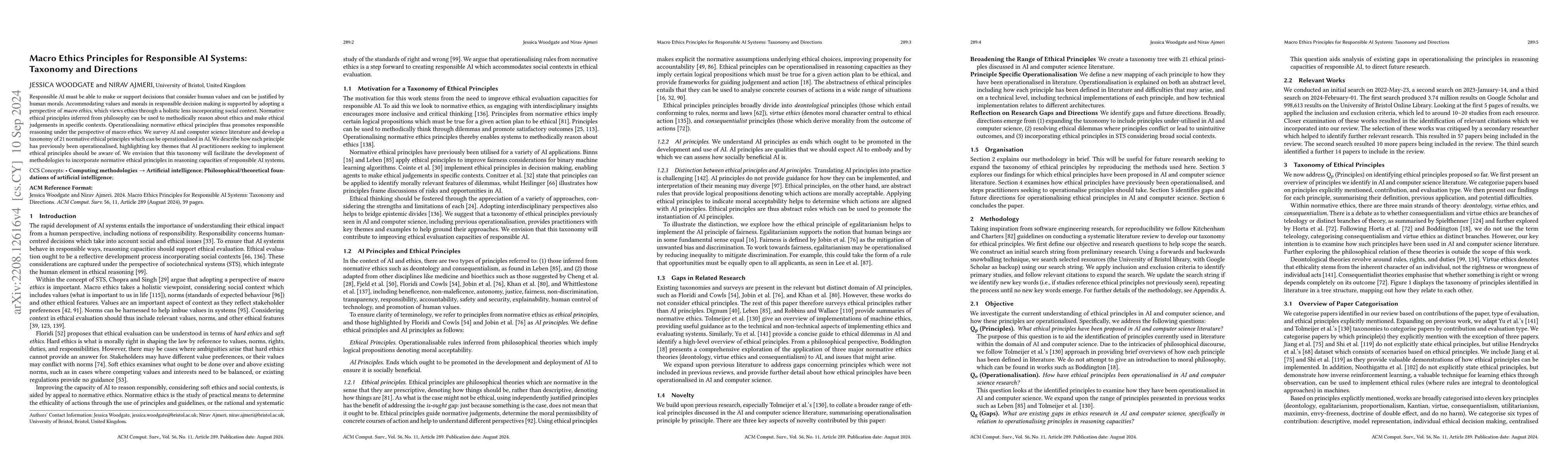 Thumbnail for Normative Ethics Principles for Responsible AI Systems: Taxonomy and
  Future Directions