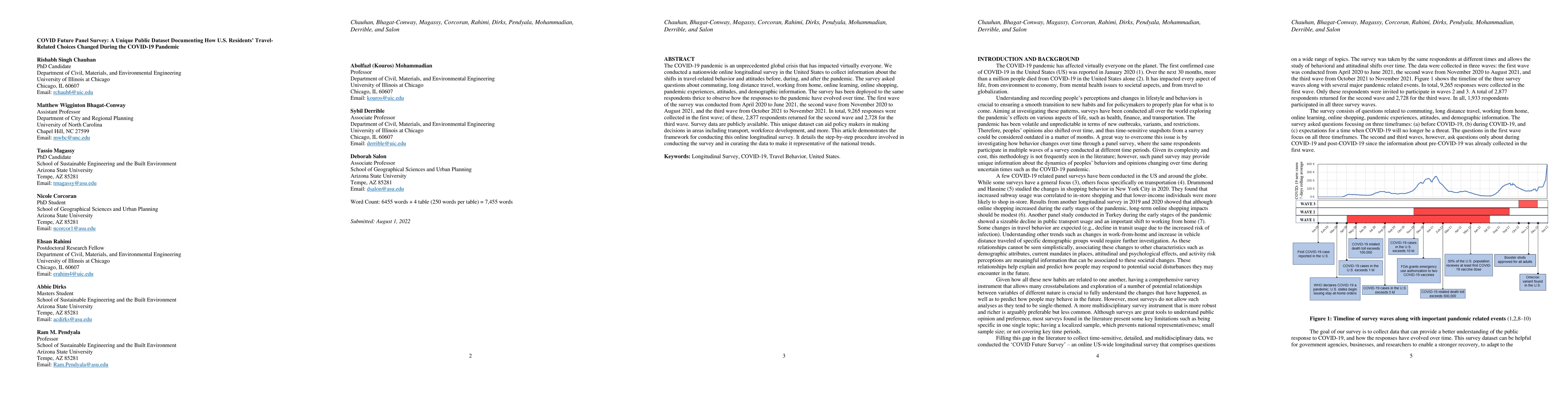 Thumbnail for COVID Future Panel Survey: A Unique Public Dataset Documenting How U.S.
  Residents' Travel Related Choices Changed During the COVID-19 Pandemic