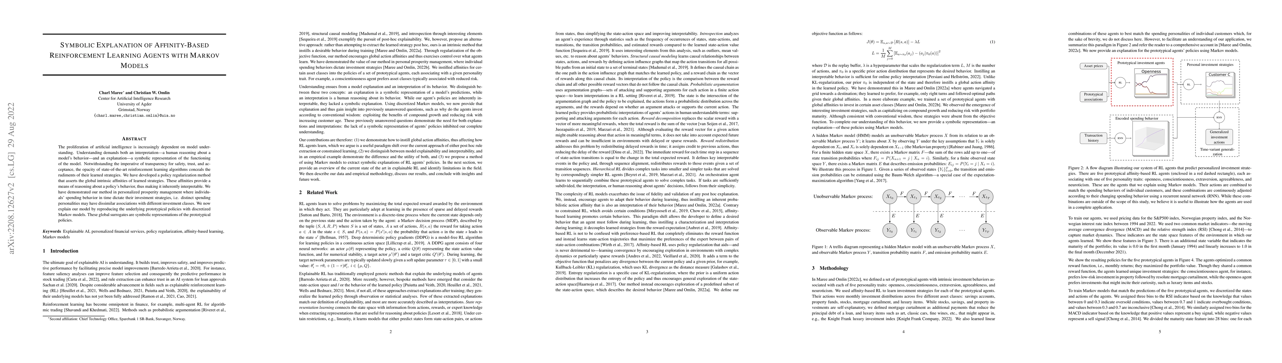 Thumbnail for Symbolic Explanation of Affinity-Based Reinforcement Learning Agents
  with Markov Models
