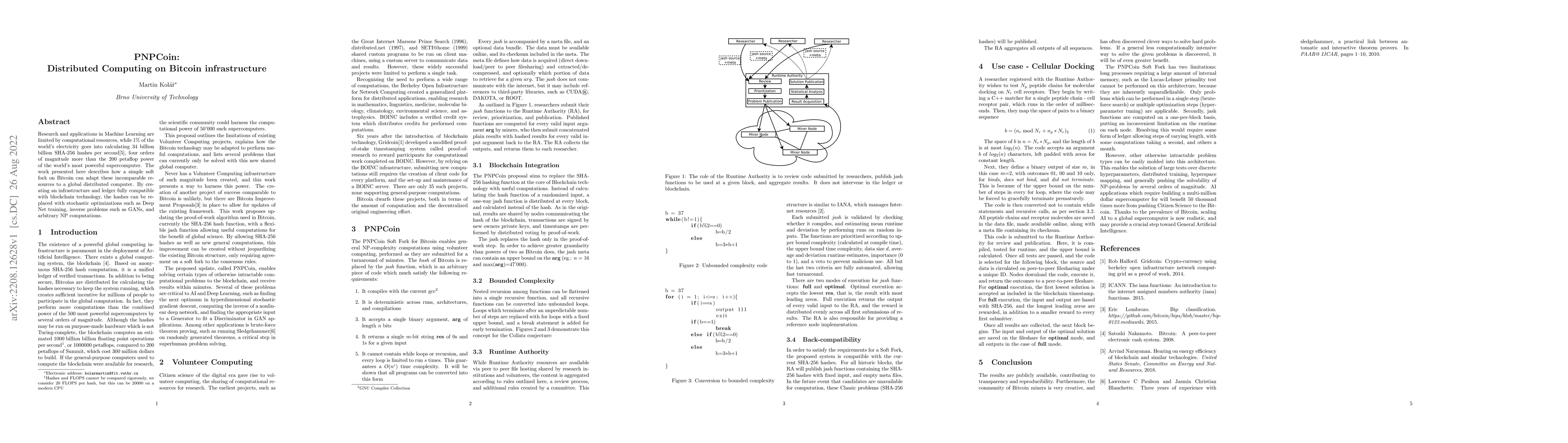 Thumbnail for PNPCoin: Distributed Computing on Bitcoin infrastructure