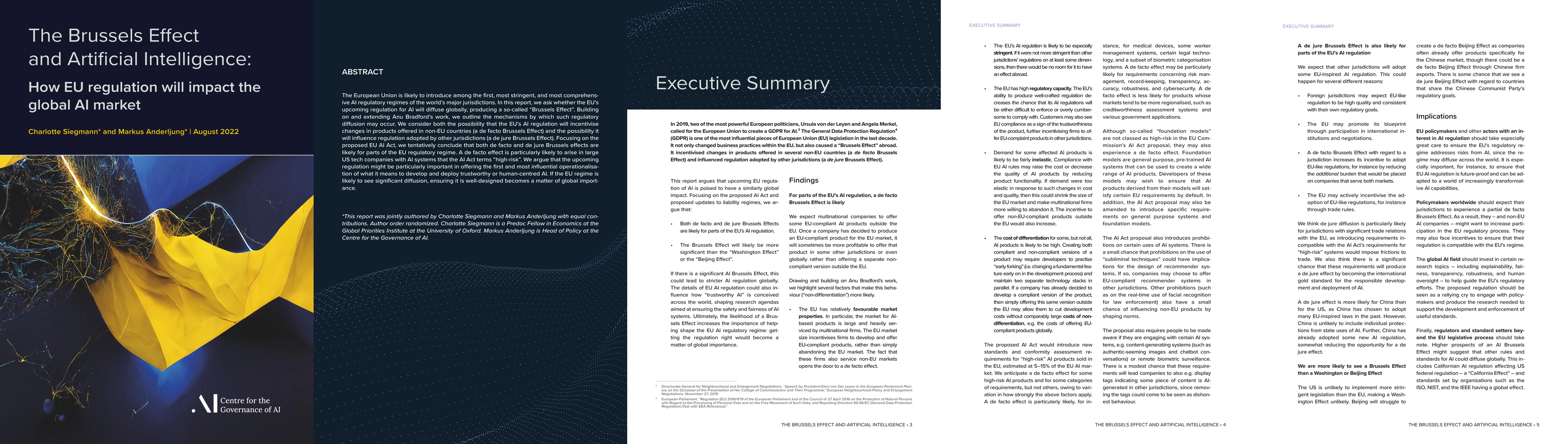 Thumbnail for The Brussels Effect and Artificial Intelligence: How EU regulation will
  impact the global AI market