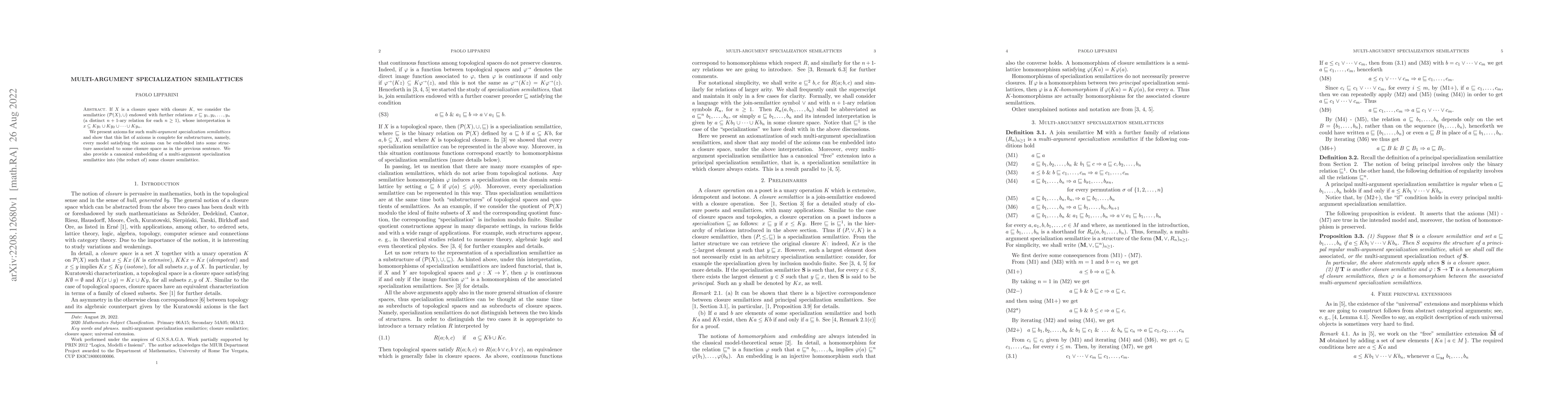 Thumbnail for Multi-argument specialization semilattices