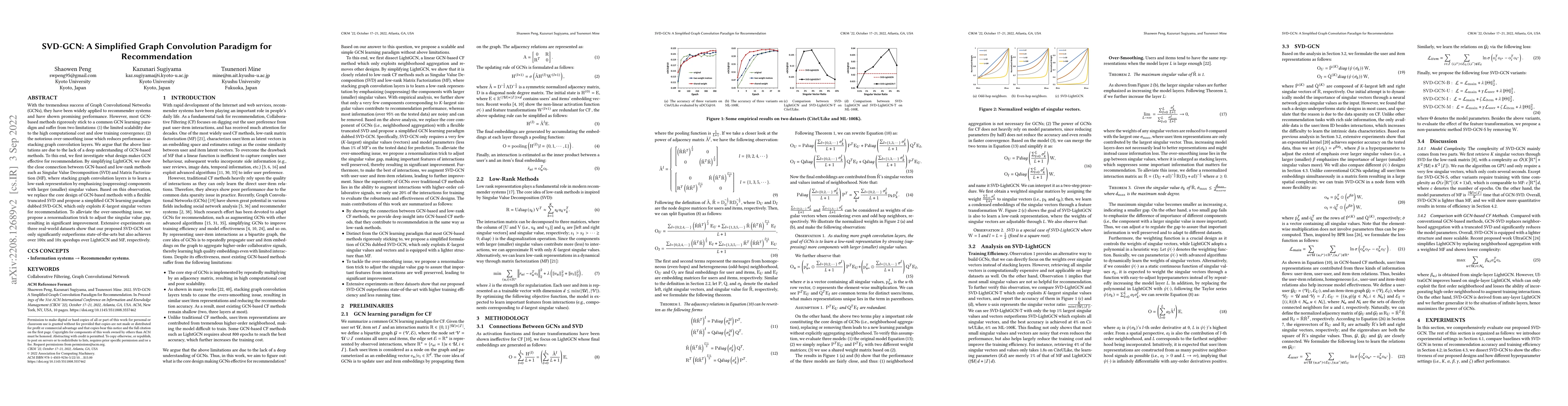 Thumbnail for SVD-GCN: A Simplified Graph Convolution Paradigm for Recommendation
