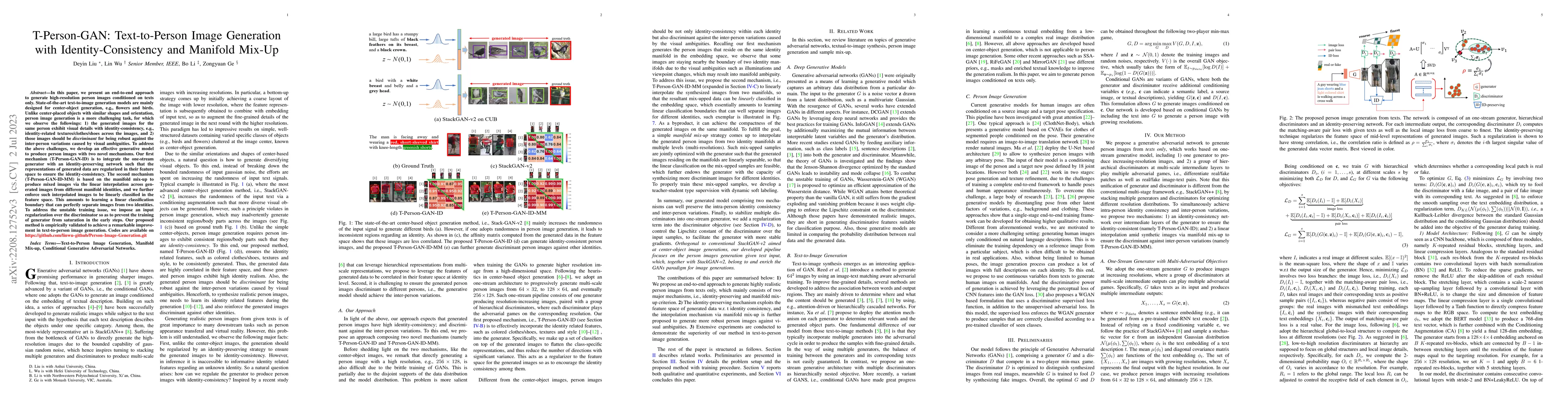 Thumbnail for T-Person-GAN: Text-to-Person Image Generation with Identity-Consistency
  and Manifold Mix-Up