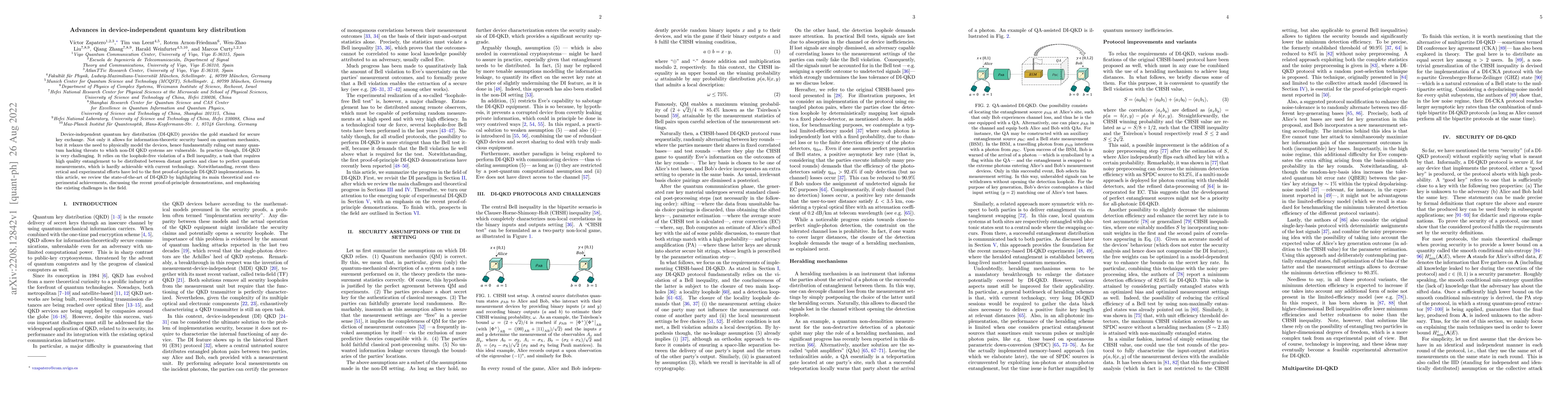 Thumbnail for Advances in device-independent quantum key distribution