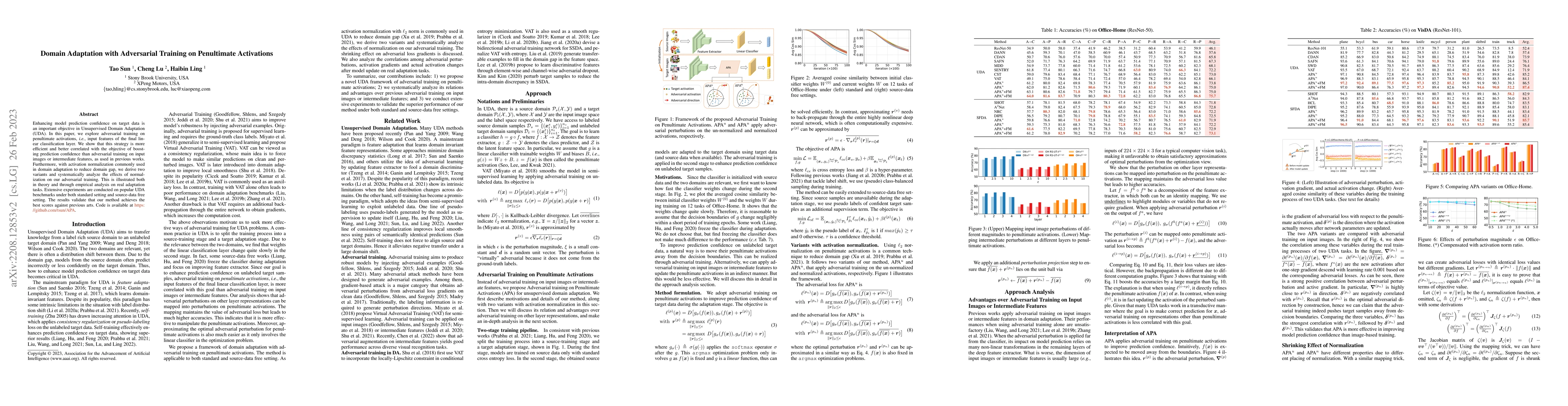 Thumbnail for Domain Adaptation with Adversarial Training on Penultimate Activations