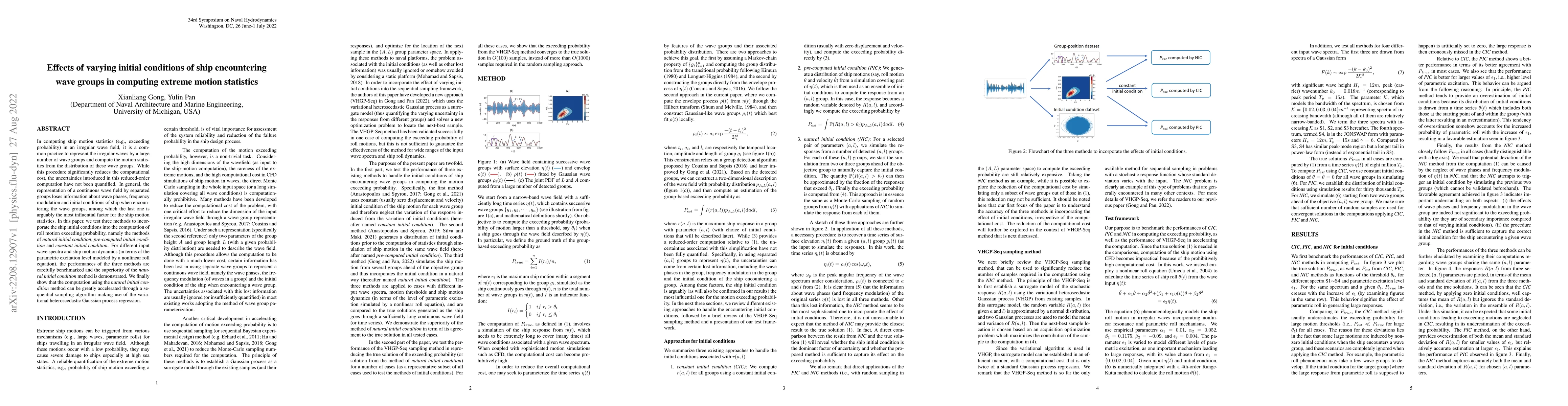 Thumbnail for Effects of varying initial conditions of ship encountering wave groups
  in computing extreme motion statistics