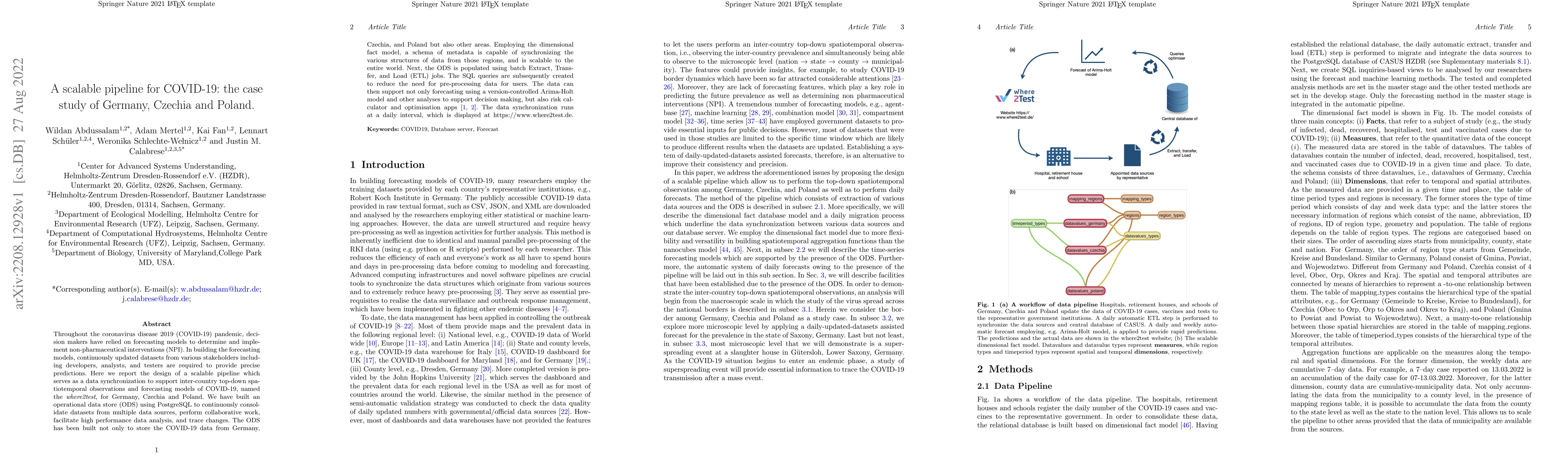 Thumbnail for A scalable pipeline for COVID-19: the case study of Germany, Czechia and
  Poland