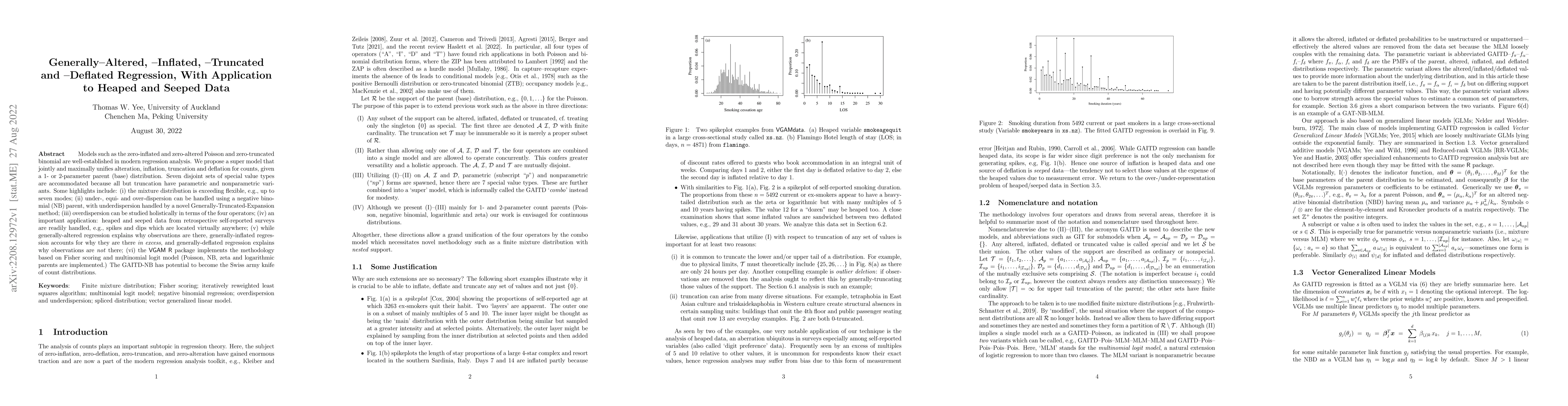 Thumbnail for Generally-Altered, -Inflated, -Truncated and -Deflated Regression, With
  Application to Heaped and Seeped Data