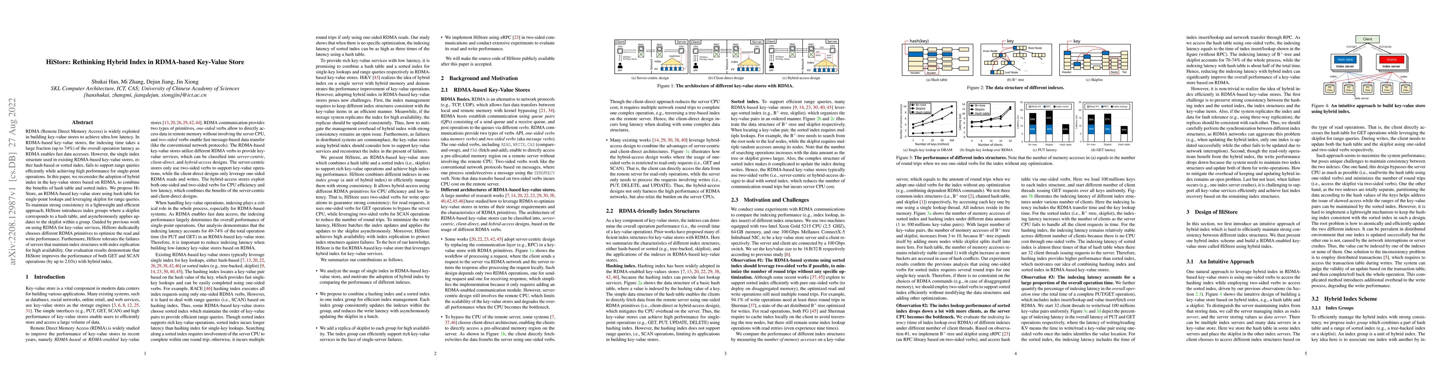Thumbnail for HiStore: Rethinking Hybrid Index in RDMA-based Key-Value Store