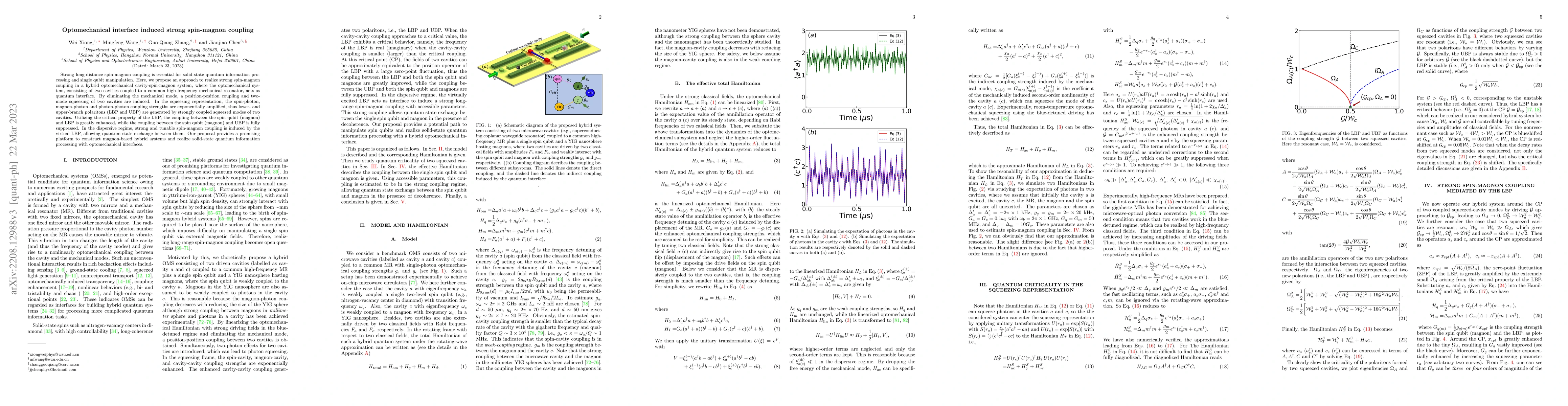 Thumbnail for Optomechanical-interface-induced strong spin-magnon coupling