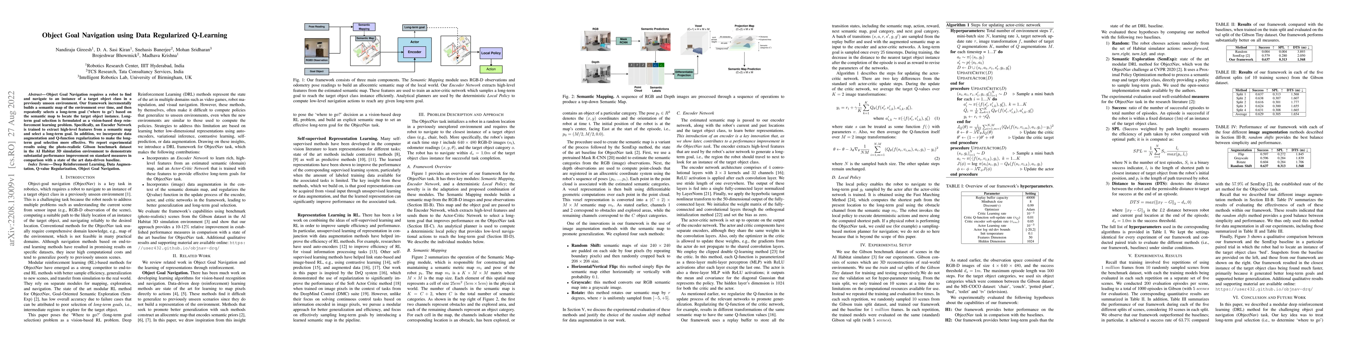 Thumbnail for Object Goal Navigation using Data Regularized Q-Learning