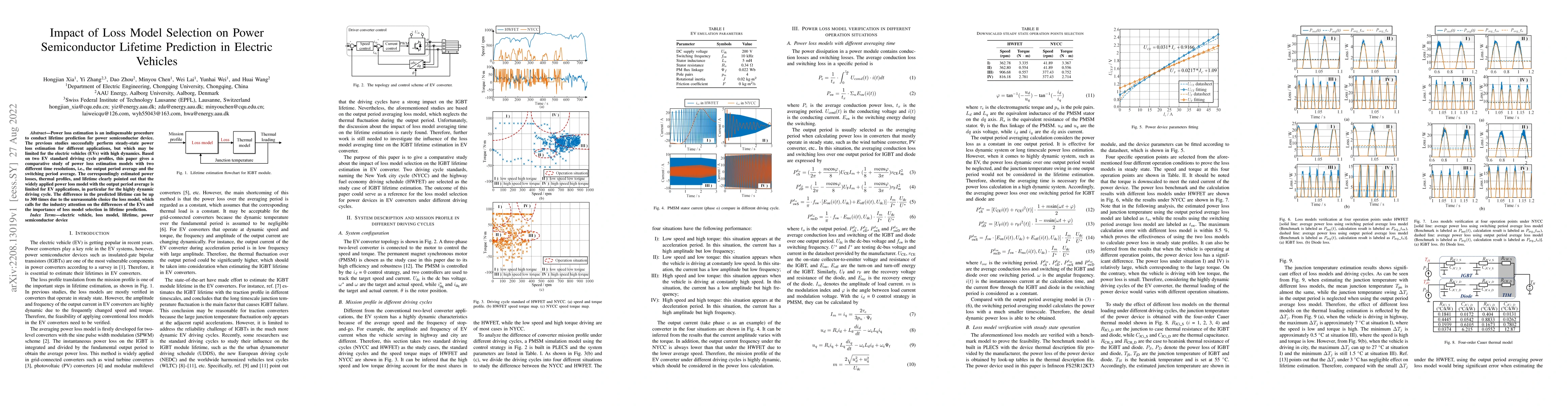 Thumbnail for Impact of Loss Model Selection on Power Semiconductor Lifetime
  Prediction in Electric Vehicles