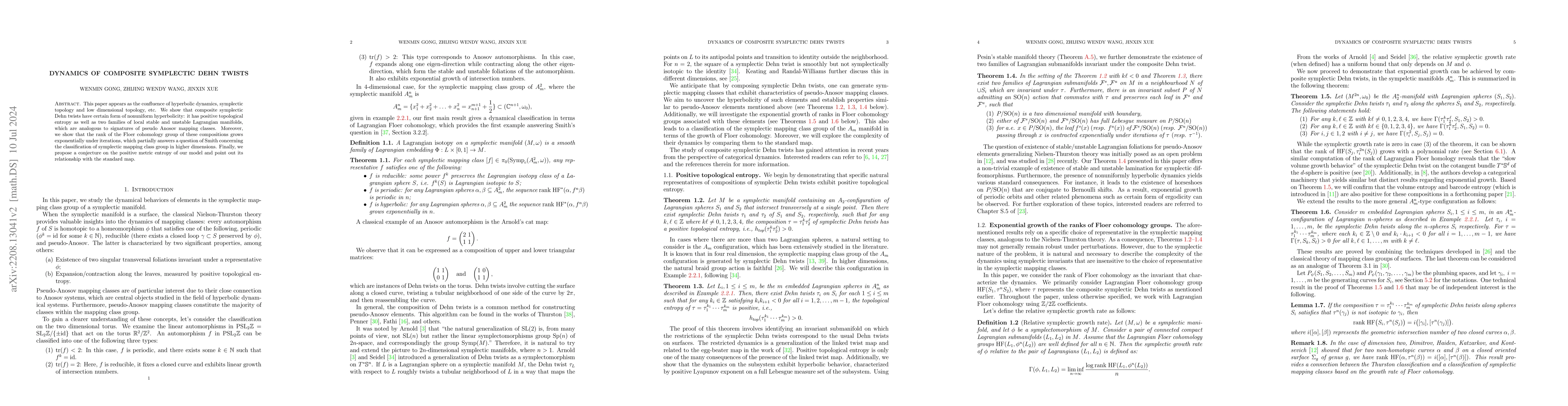 Thumbnail for Dynamics of composite symplectic Dehn twists