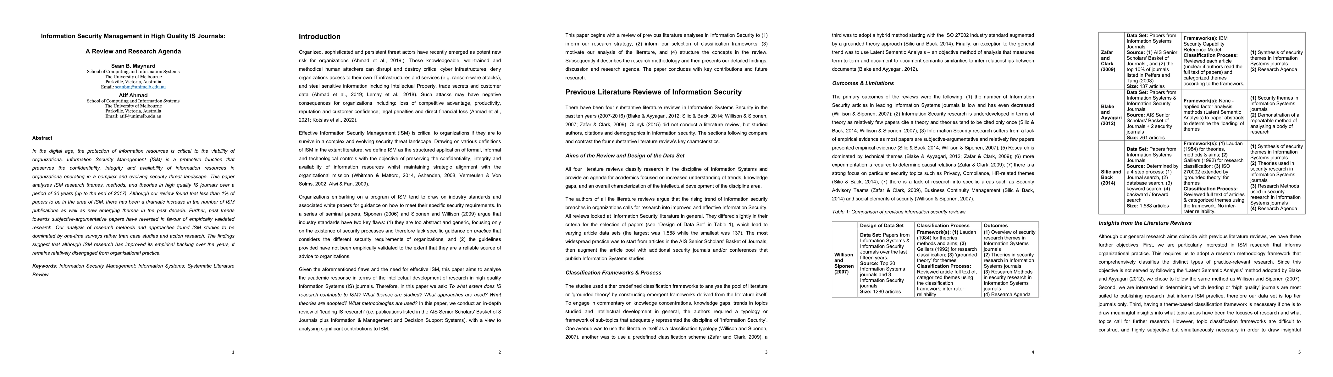 Thumbnail for Information Security Management in High Quality IS Journals: A Review
  and Research Agenda