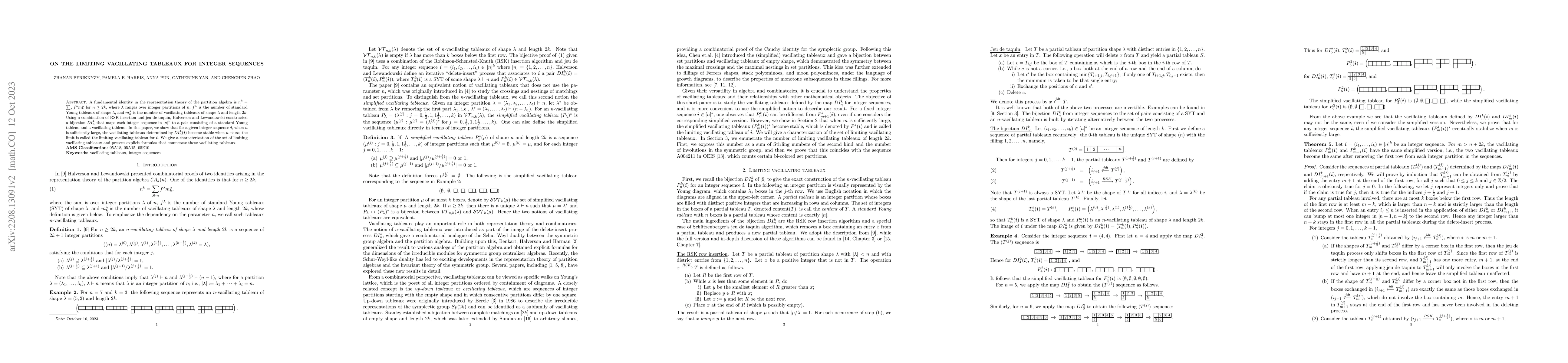 Thumbnail for On the Limiting Vacillating Tableaux for Integer Sequences