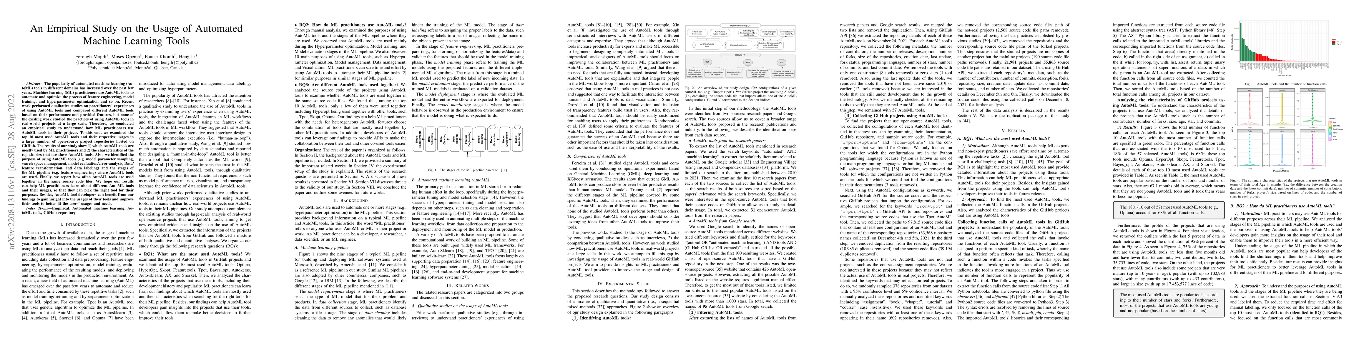 Thumbnail for An Empirical Study on the Usage of Automated Machine Learning Tools