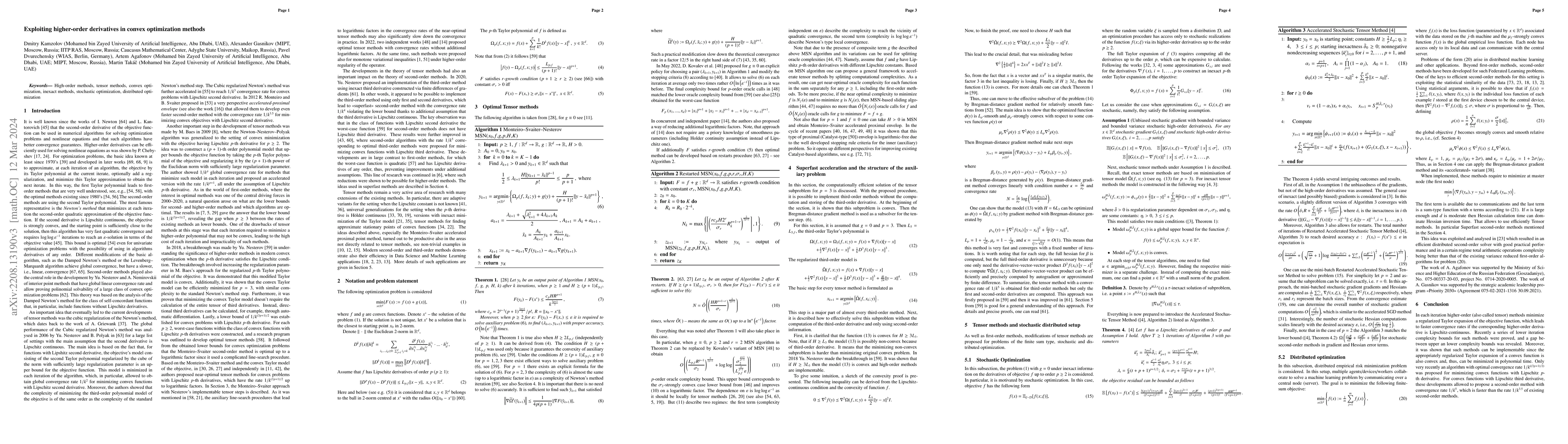 Thumbnail for Exploiting higher-order derivatives in convex optimization methods
