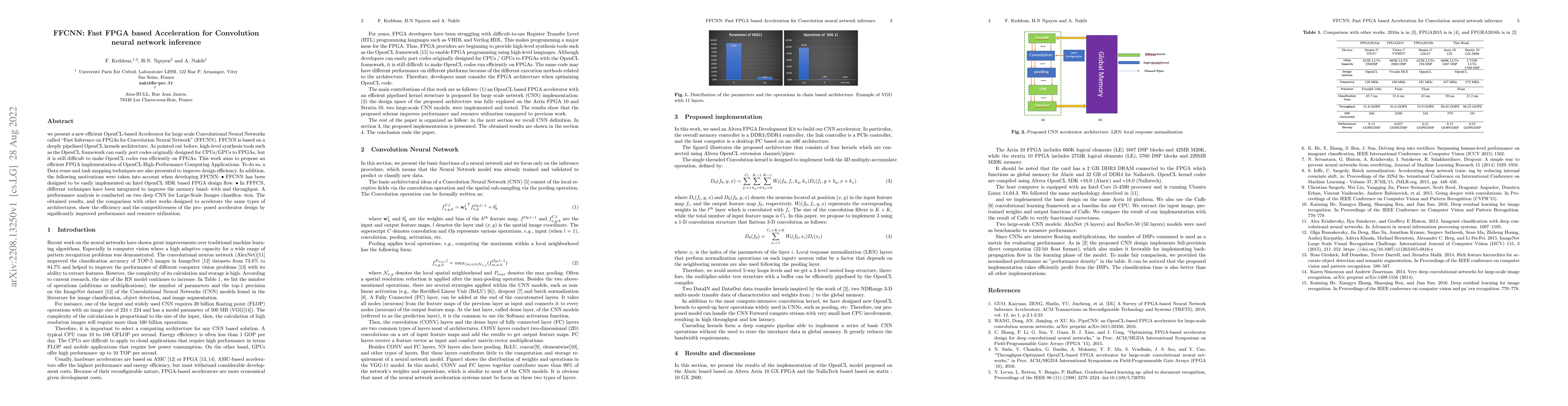 Thumbnail for FFCNN: Fast FPGA based Acceleration for Convolution neural network
  inference