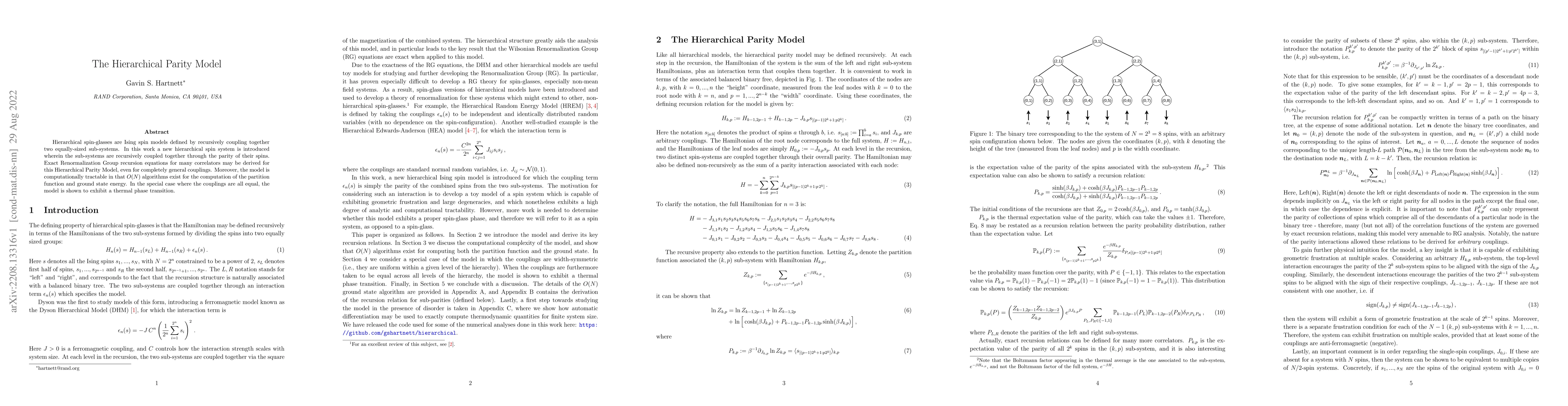 Thumbnail for The Hierarchical Parity Model
