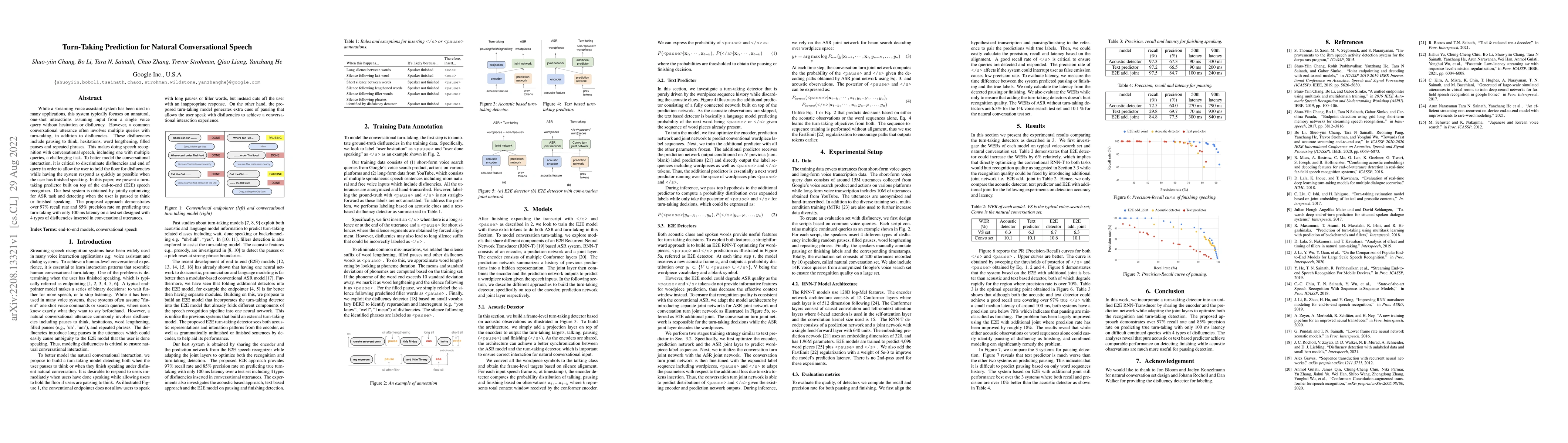 Thumbnail for Turn-Taking Prediction for Natural Conversational Speech