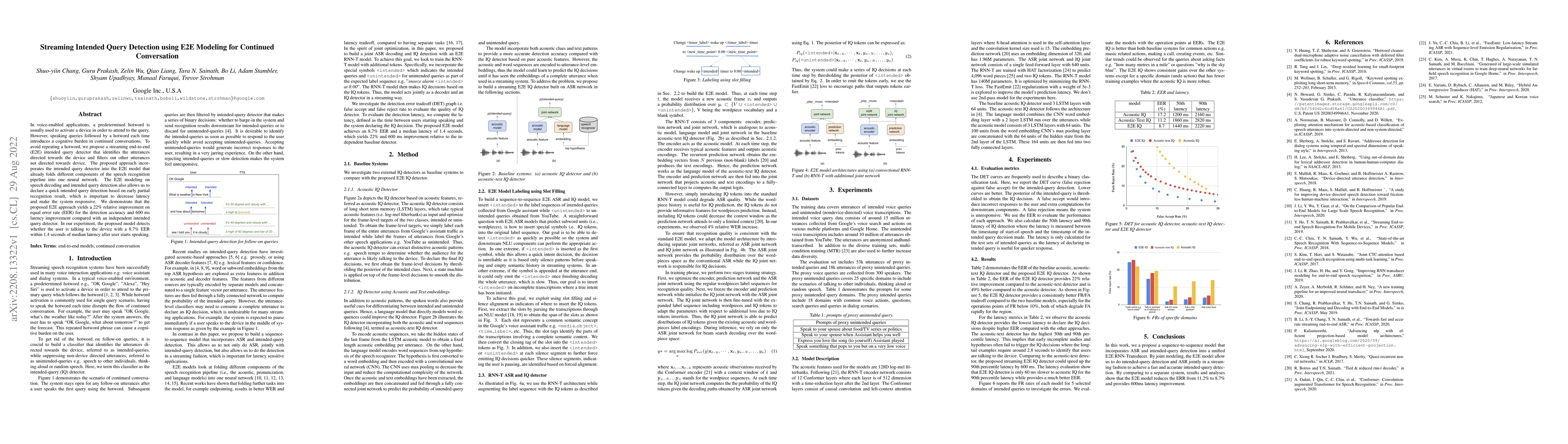 Thumbnail for Streaming Intended Query Detection using E2E Modeling for Continued
  Conversation