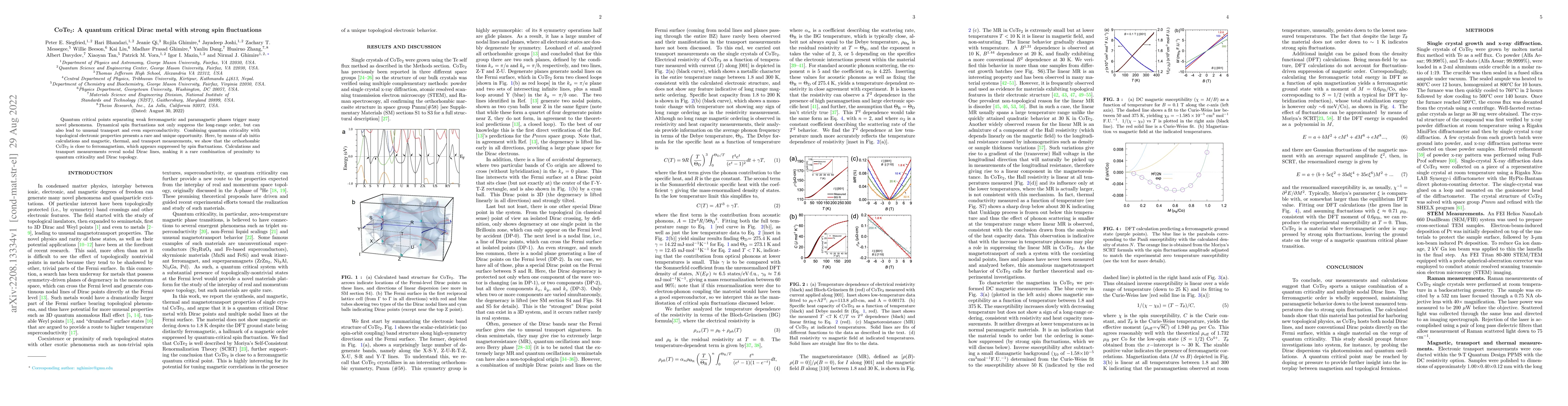 Thumbnail for CoTe2: A quantum critical Dirac metal with strong spin fluctuations