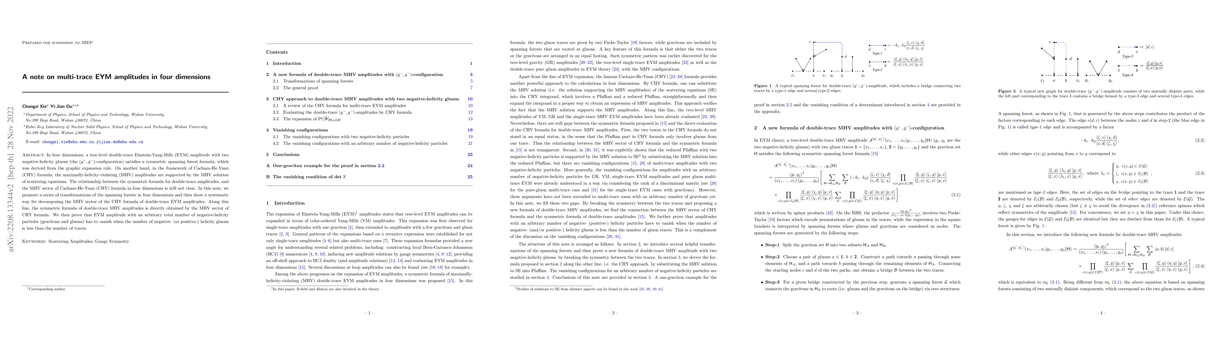 Thumbnail for A note on multi-trace EYM amplitudes in four dimensions