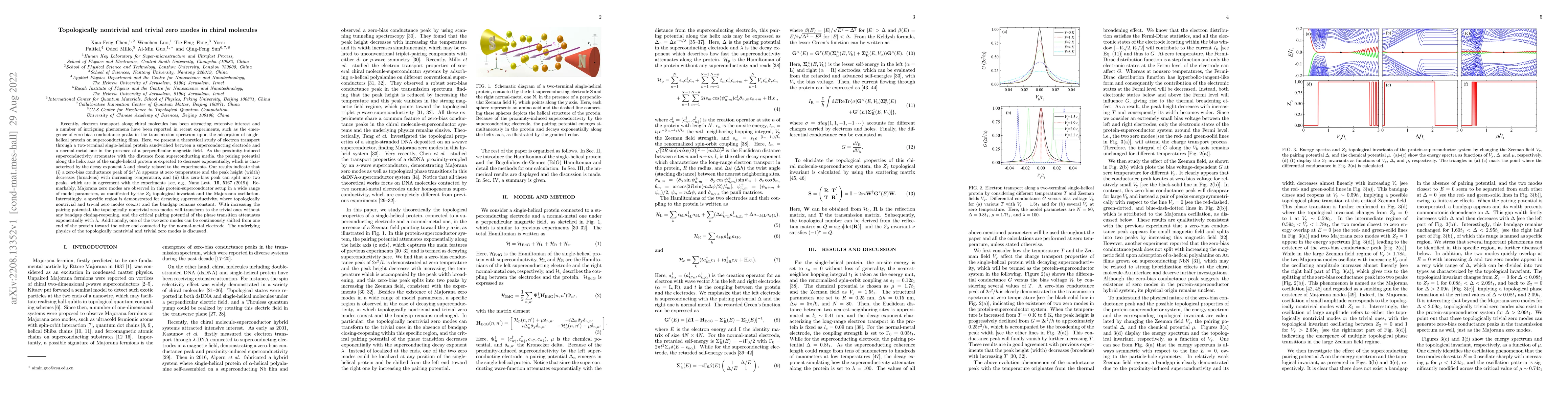Thumbnail for Topologically nontrivial and trivial zero modes in chiral molecules