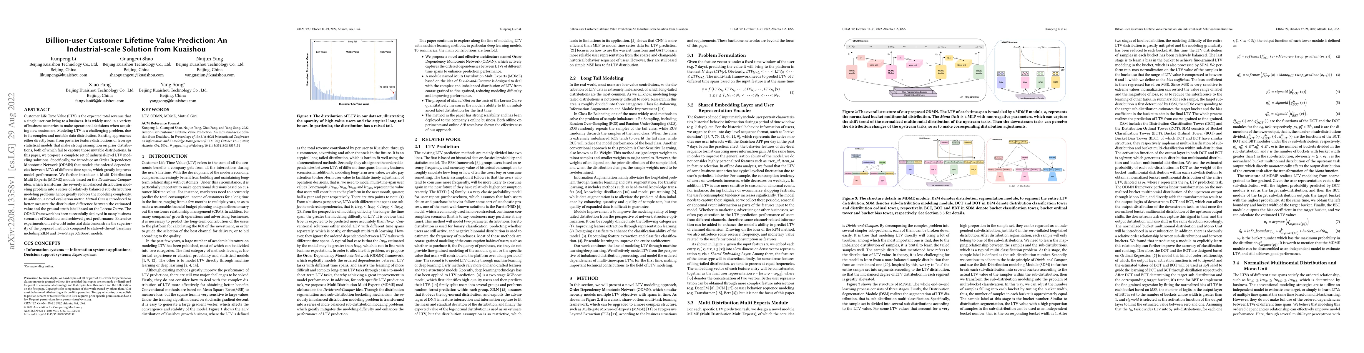 Thumbnail for Billion-user Customer Lifetime Value Prediction: An Industrial-scale
  Solution from Kuaishou