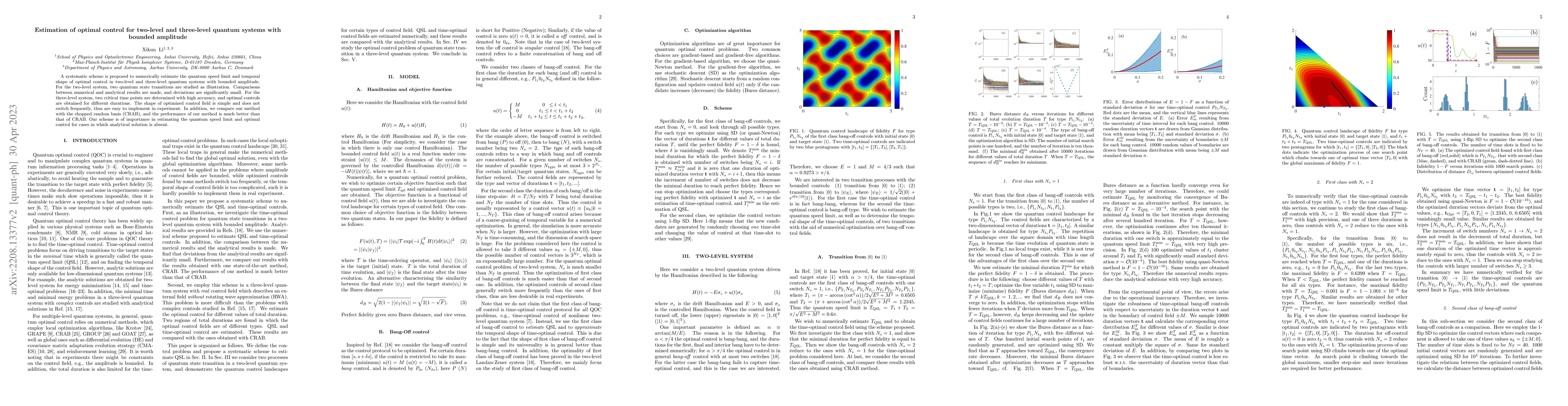 Thumbnail for Estimation of optimal control for two-level and three-level quantum
  systems with bounded amplitude