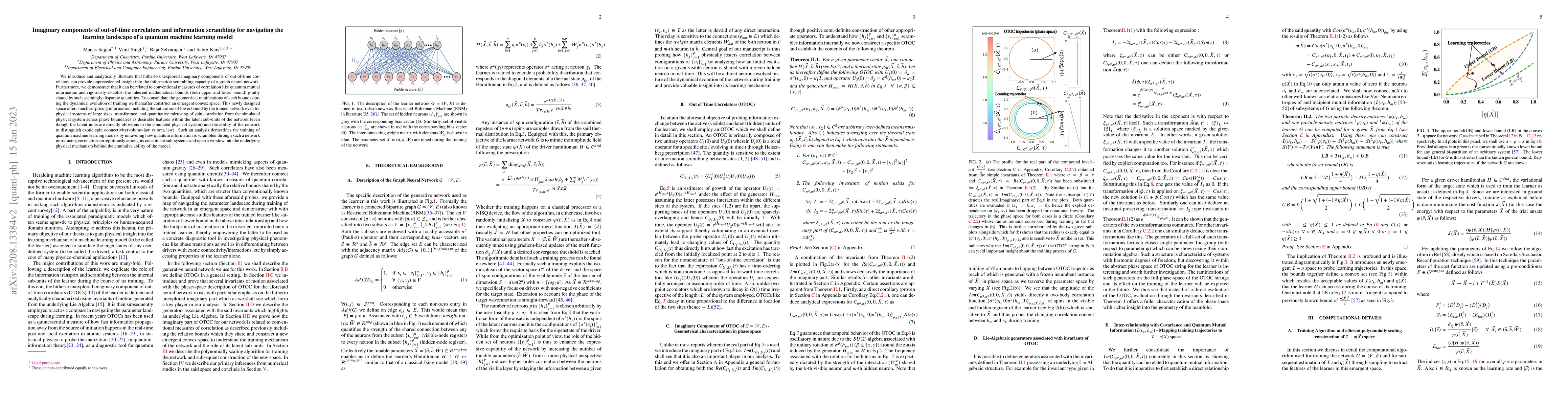 Thumbnail for Imaginary components of out-of-time correlators and information
  scrambling for navigating the learning landscape of a quantum machine
  learning model