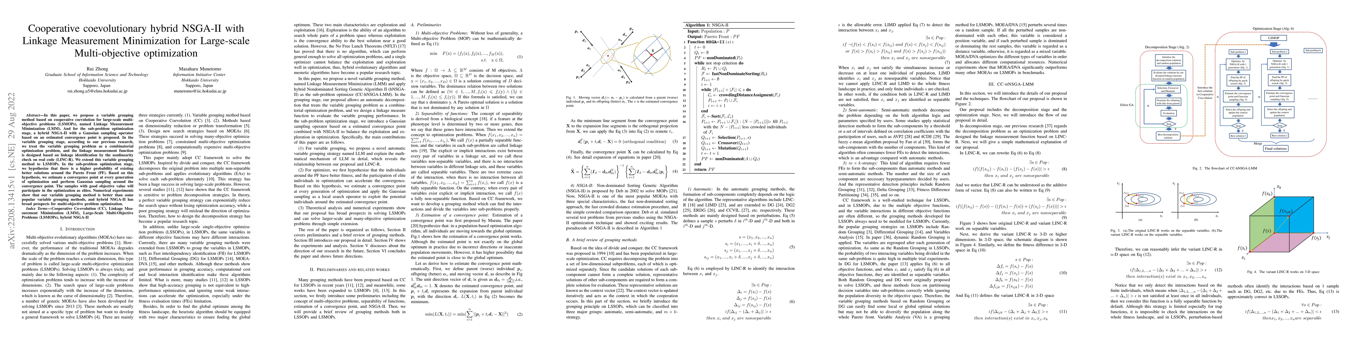 Thumbnail for Cooperative coevolutionary hybrid NSGA-II with Linkage Measurement
  Minimization for Large-scale Multi-objective optimization