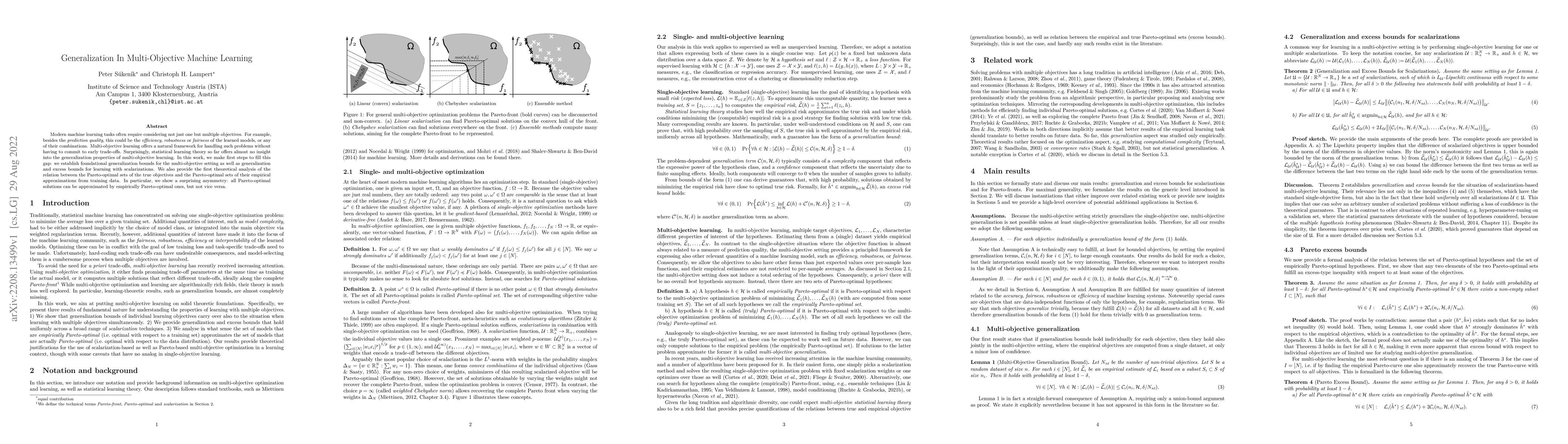 Thumbnail for Generalization In Multi-Objective Machine Learning