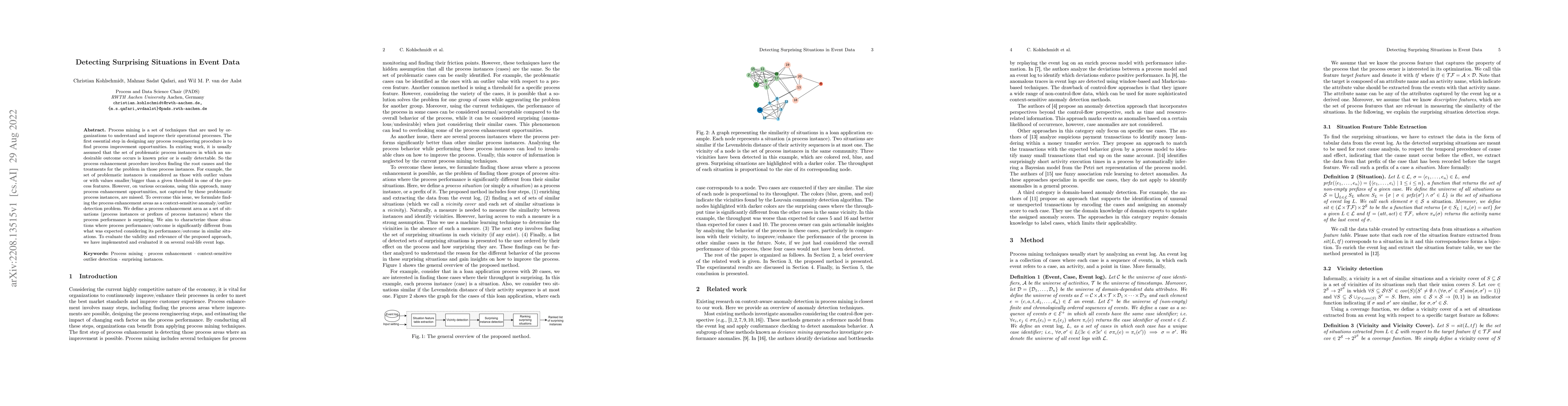 Thumbnail for Detecting Surprising Situations in Event Data
