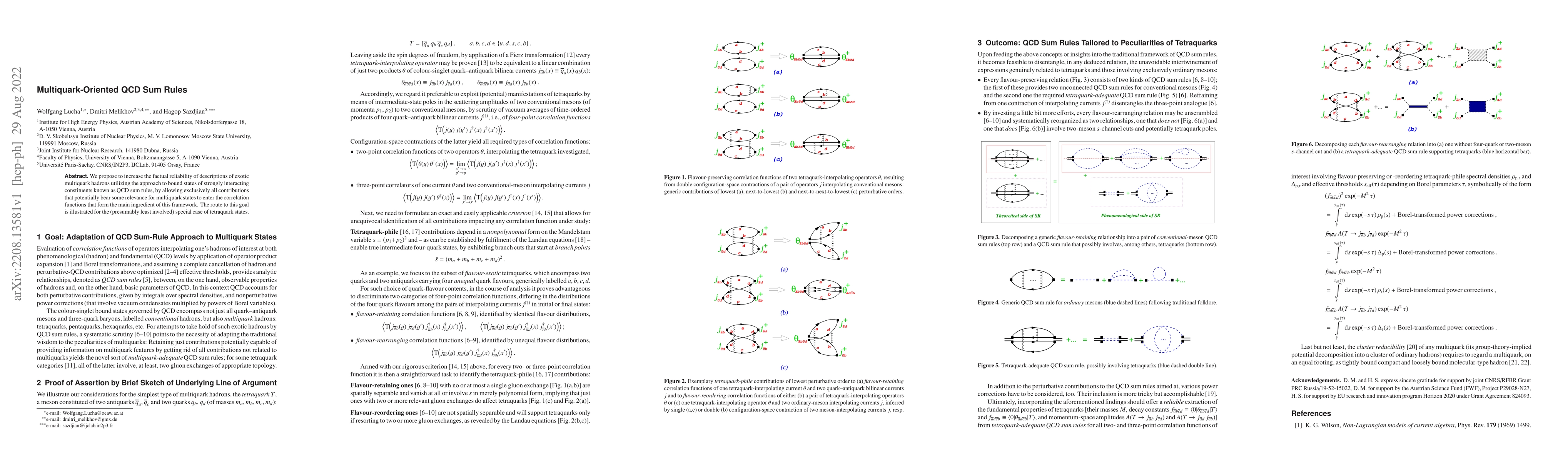 Thumbnail for Multiquark-Oriented QCD Sum Rules