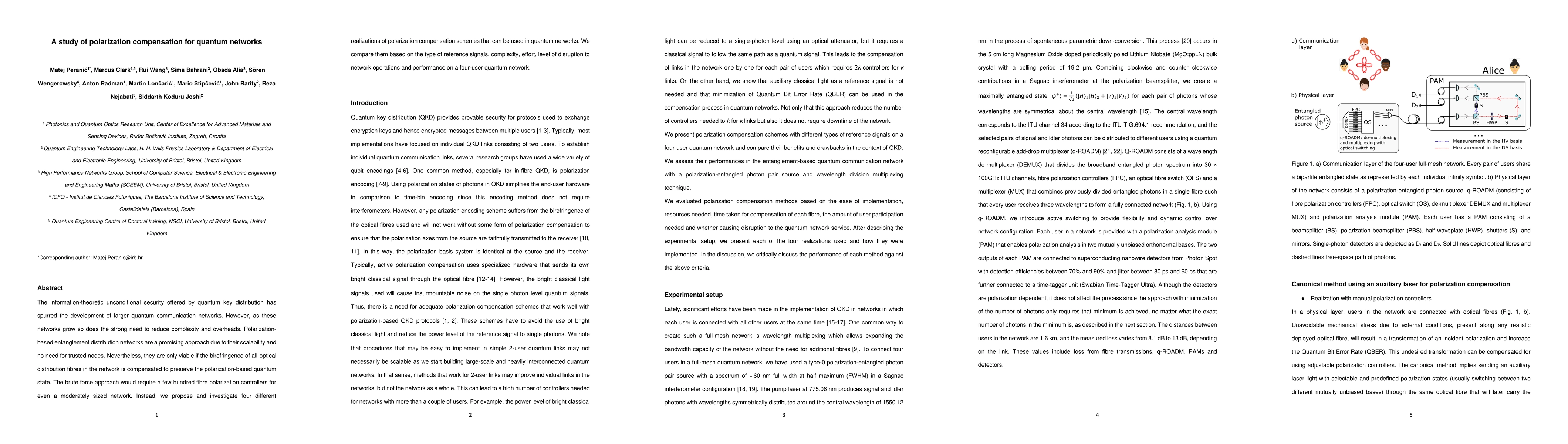 Thumbnail for Polarization compensation methods for quantum communication networks