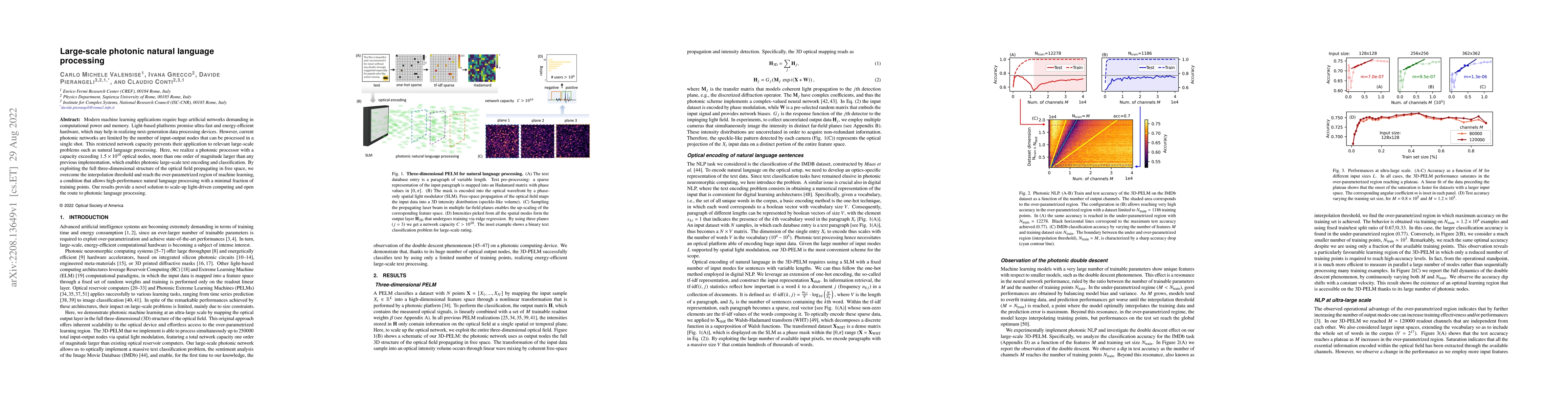 Thumbnail for Large-scale photonic natural language processing
