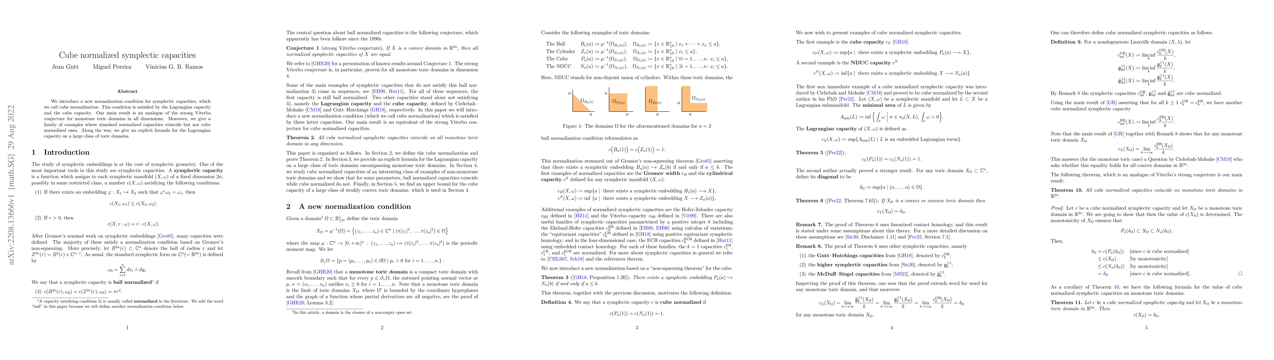 Thumbnail for Cube normalized symplectic capacities