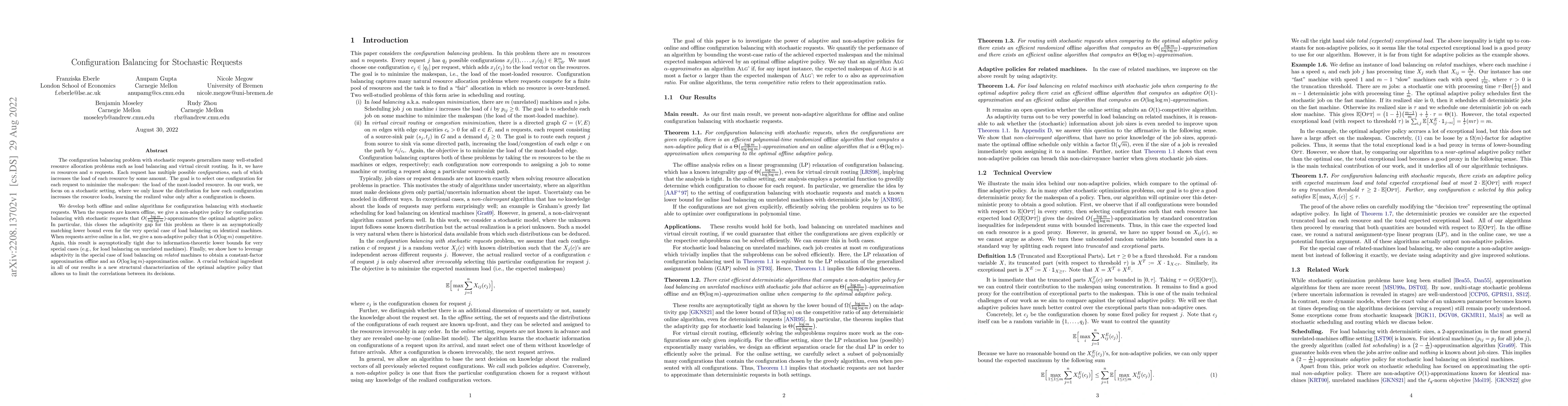 Thumbnail for Configuration Balancing for Stochastic Requests
