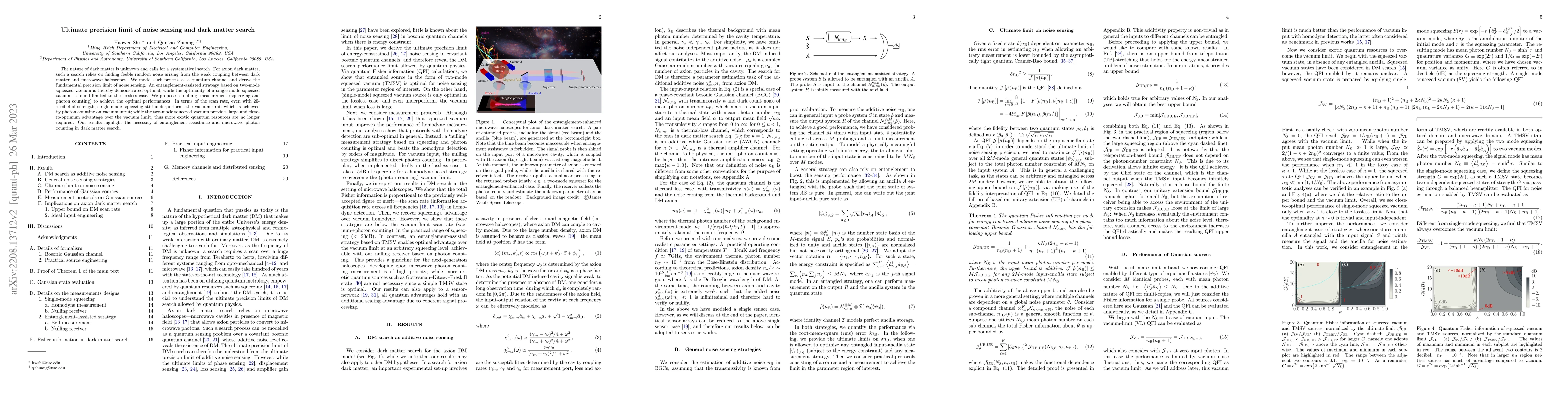 Thumbnail for Ultimate precision limit of noise sensing and dark matter search