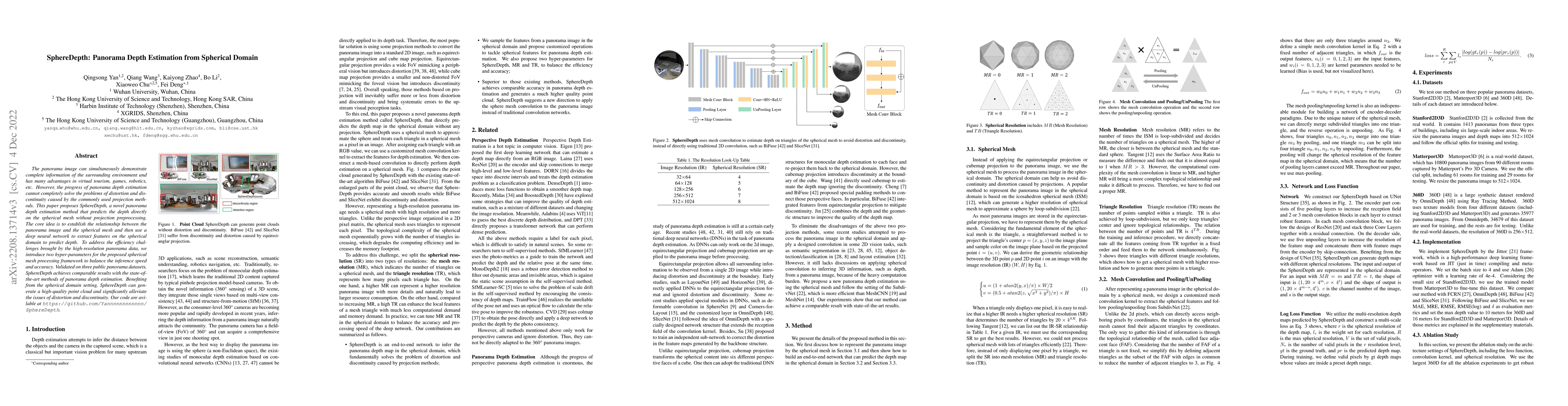 Thumbnail for SphereDepth: Panorama Depth Estimation from Spherical Domain