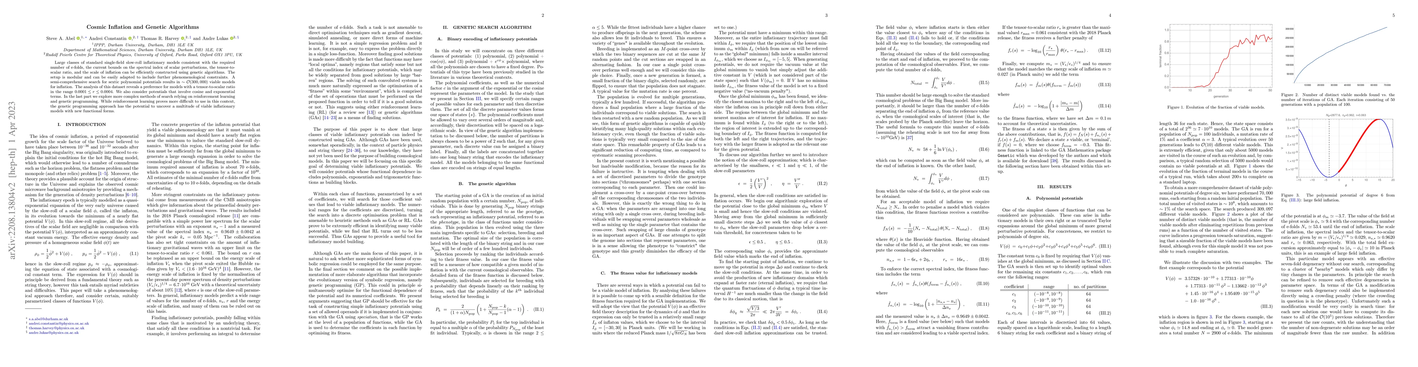 Thumbnail for Cosmic Inflation and Genetic Algorithms
