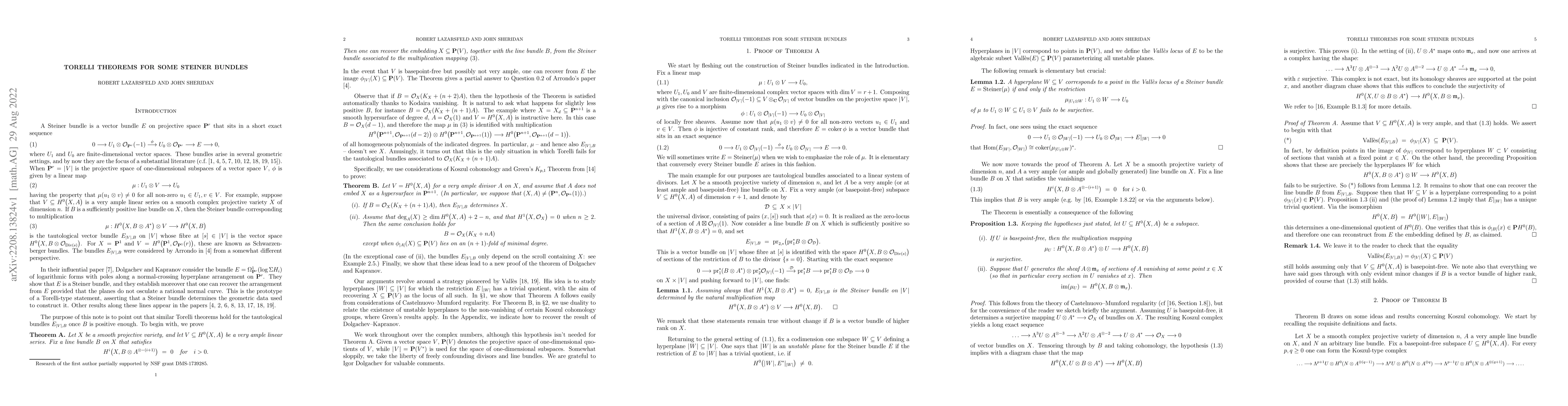 Thumbnail for Torelli theorems for some Steiner bundles