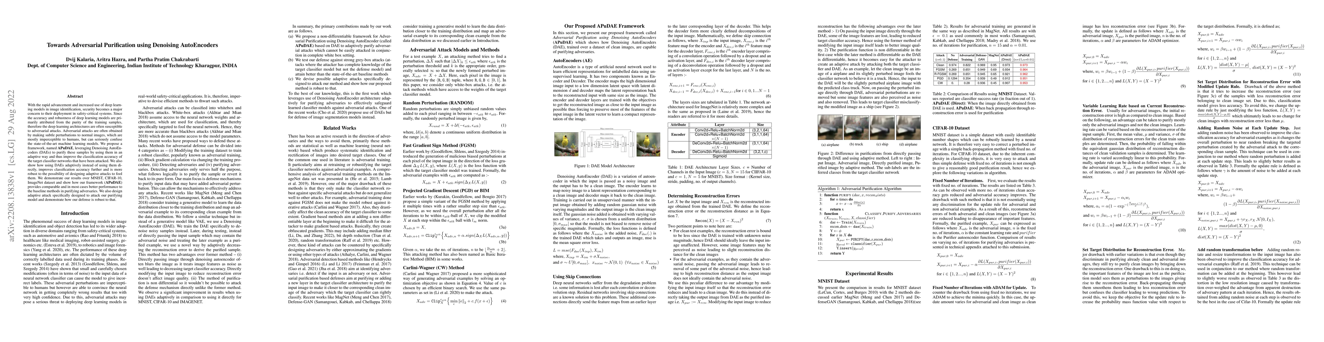 Thumbnail for Towards Adversarial Purification using Denoising AutoEncoders