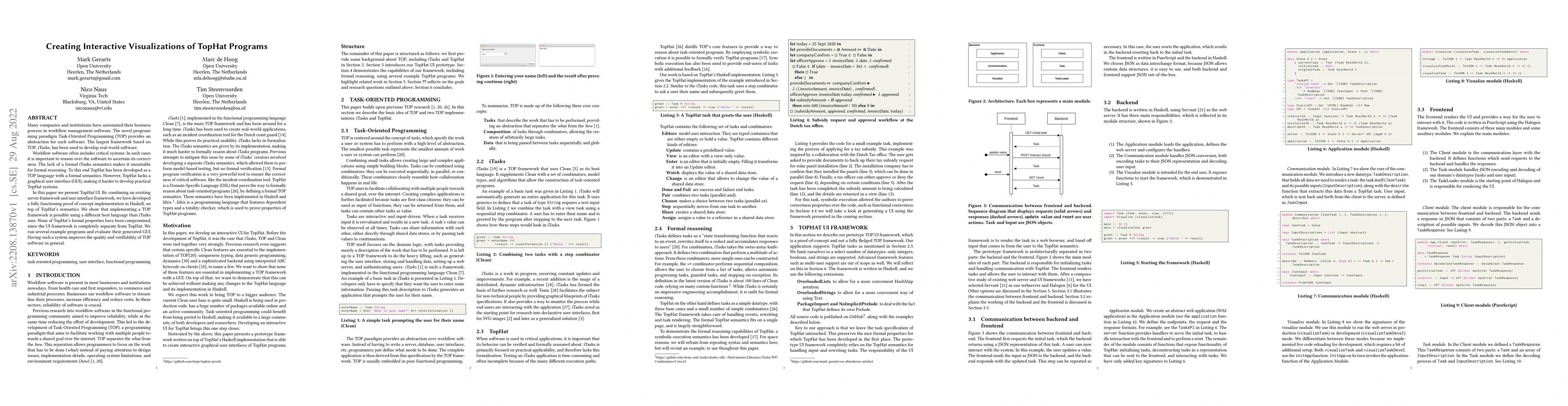 Thumbnail for Creating Interactive Visualizations of TopHat Programs