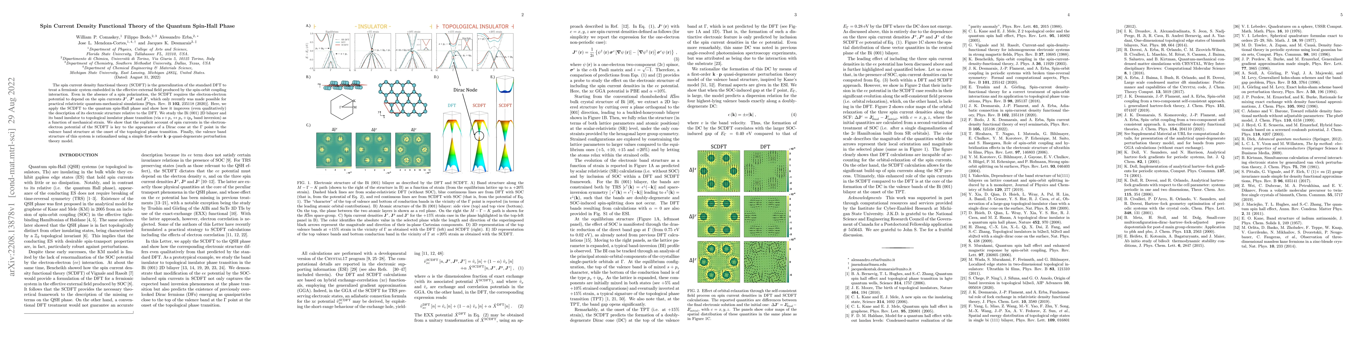 Thumbnail for Spin Current Density Functional Theory of the Quantum Spin-Hall Phase